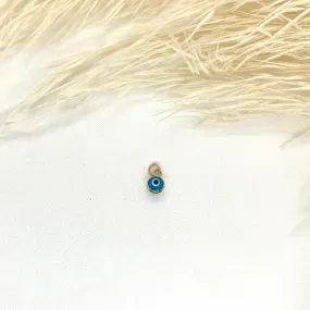 10k Gold Small Evil Eye Pendant