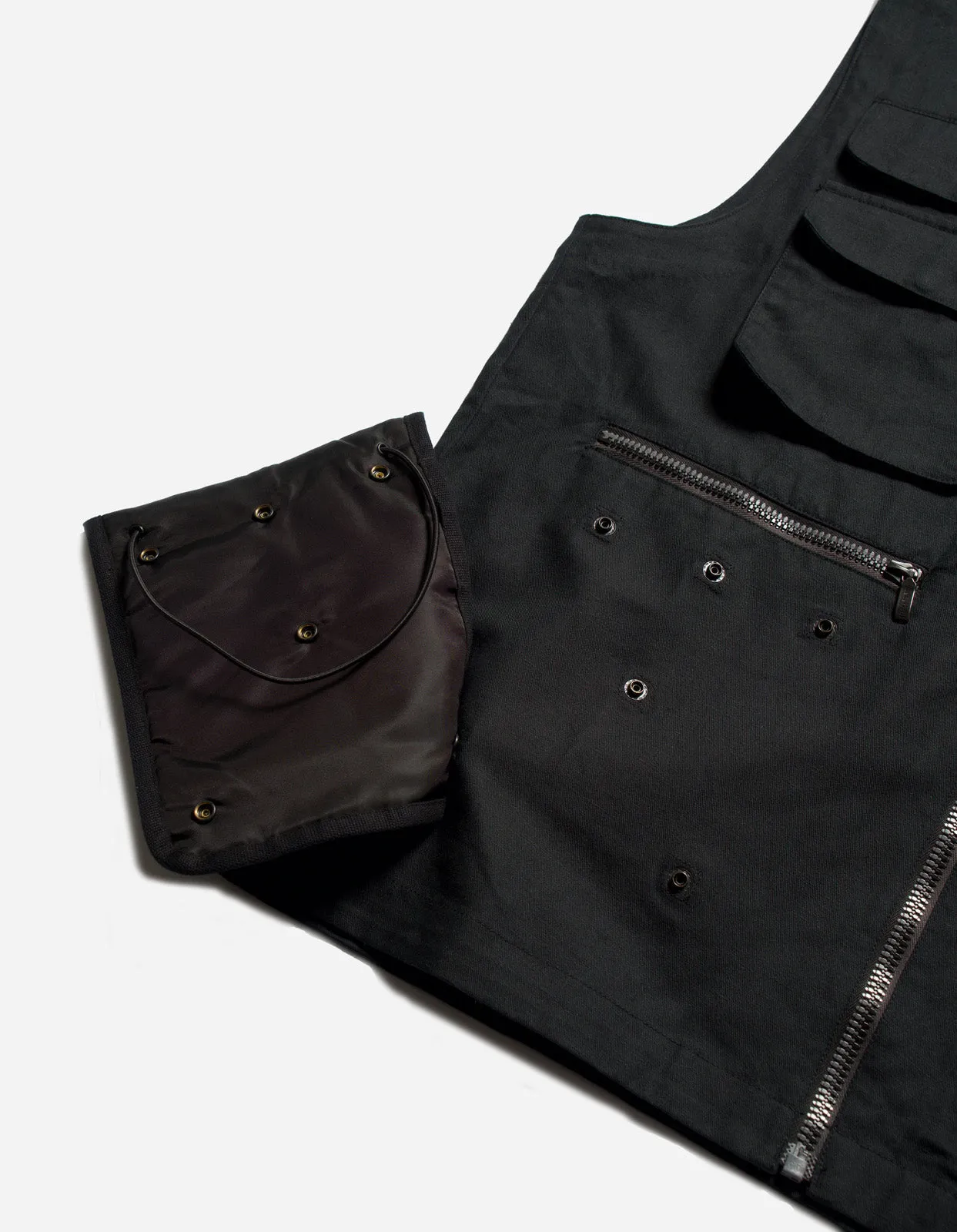 5201 Hemp Utility Vest Black