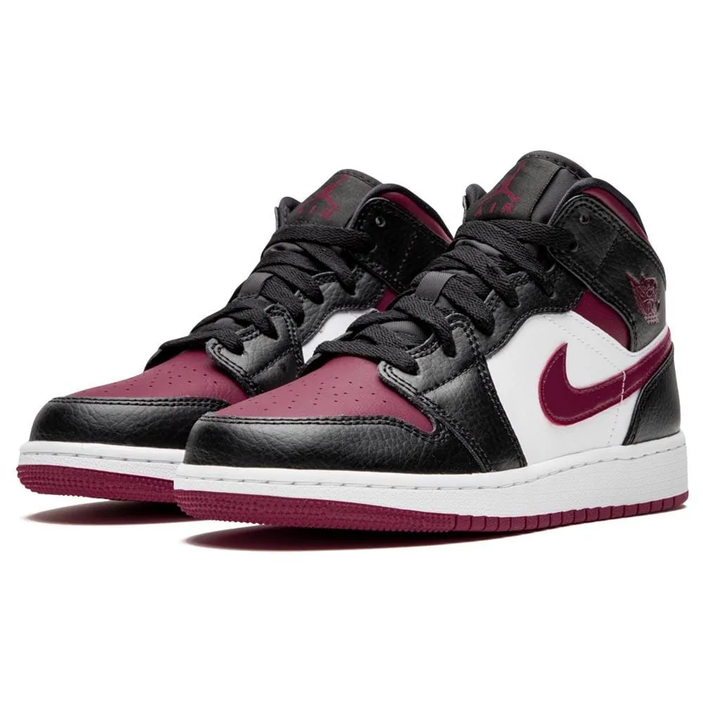 Air Jordan 1 Mid GS 'Black Noble Red'