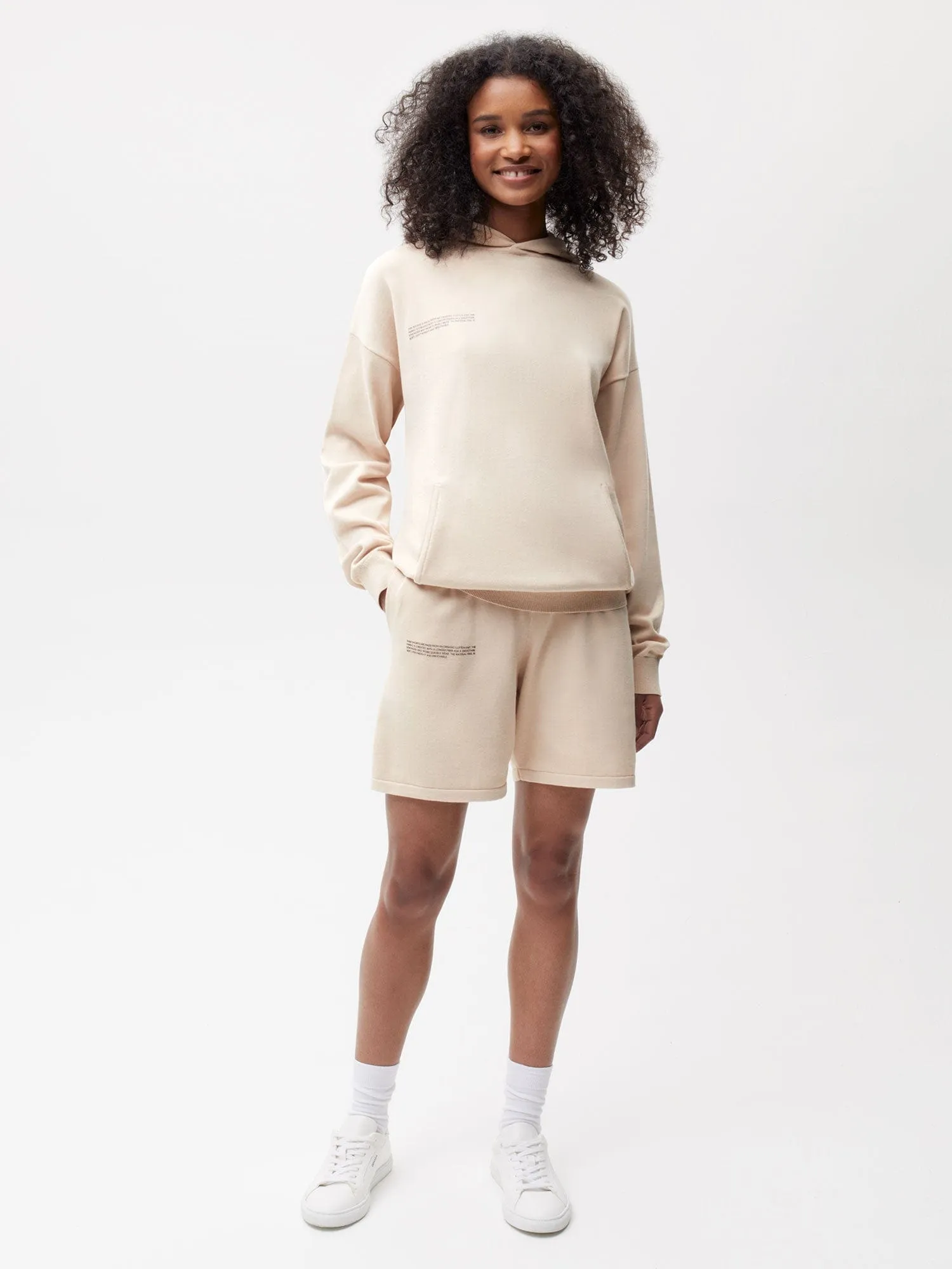 Archive Organic Cotton Knit Shorts—sand