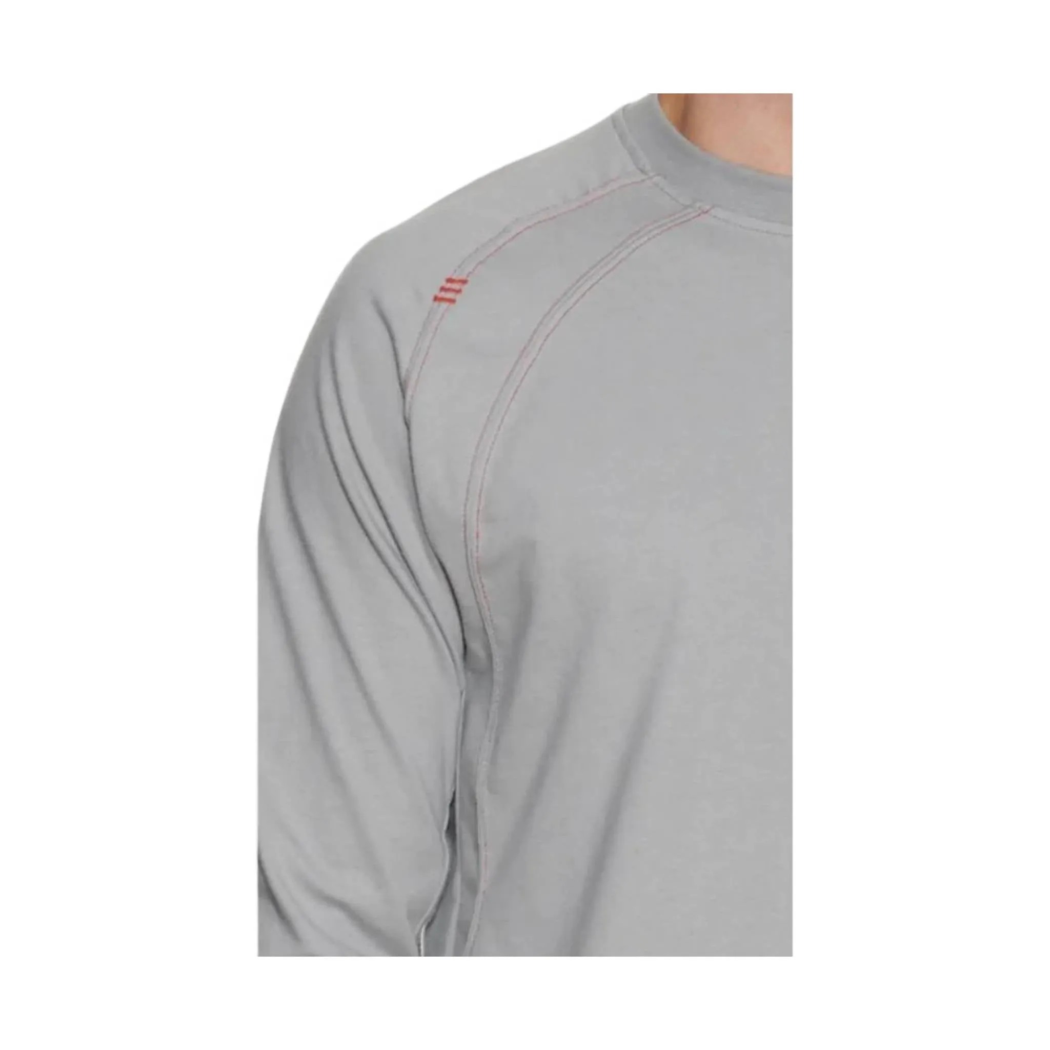 Ariat Men's Flame Resistant Work Crew Long Sleeve T-Shirt - Gray