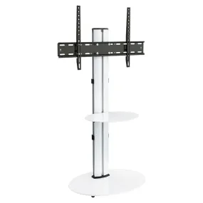 AVF Eno 60CM Pedestal TV Stand with Shelf - Silver | FSL600ENSW