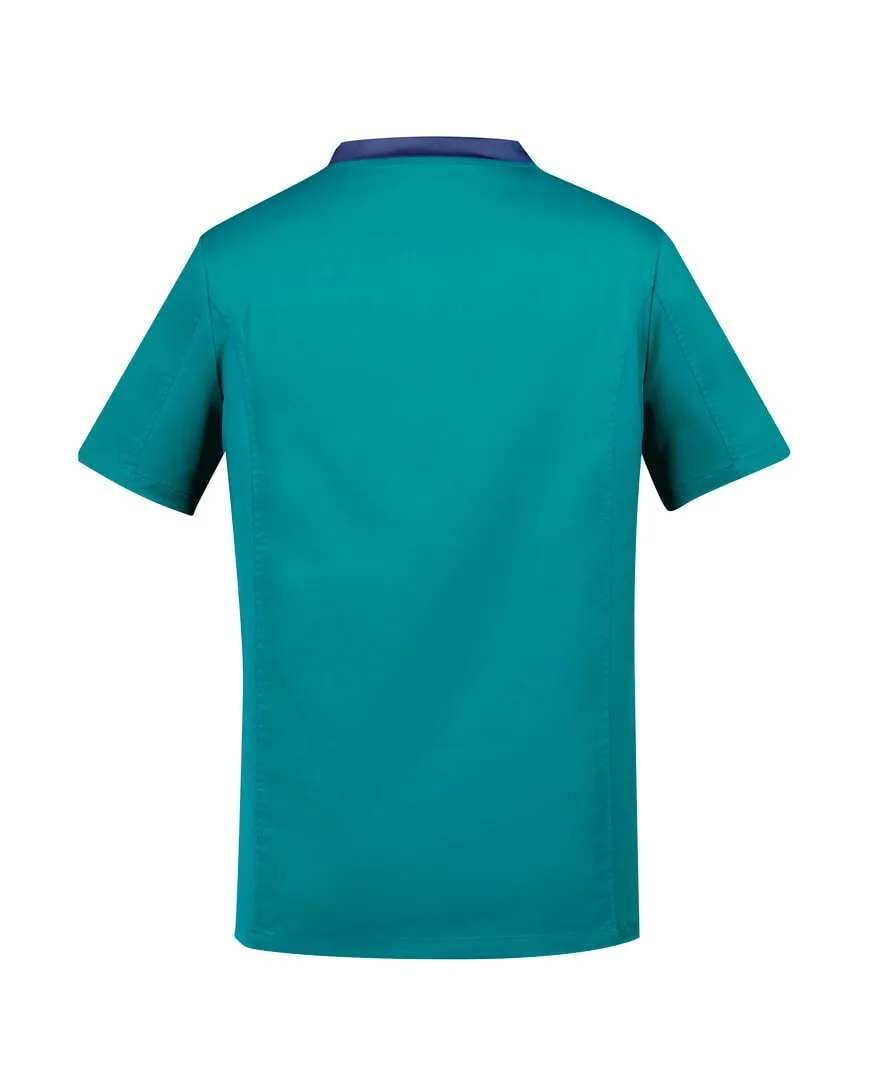 Biz Care Mens Riley Stretch  Scrub Top (CST043MS)