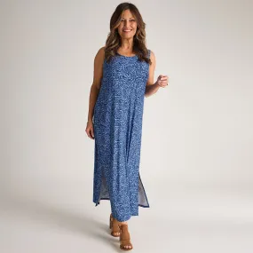 Blue Zebra Maxi Dress