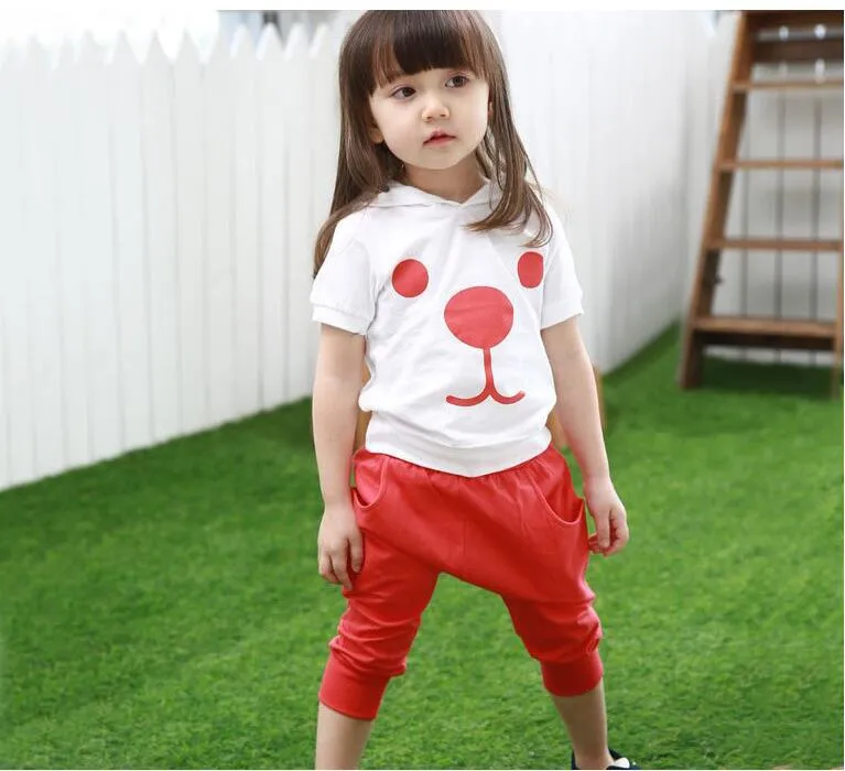 Boys And Girls Puppy Hooded 2 Pcs set