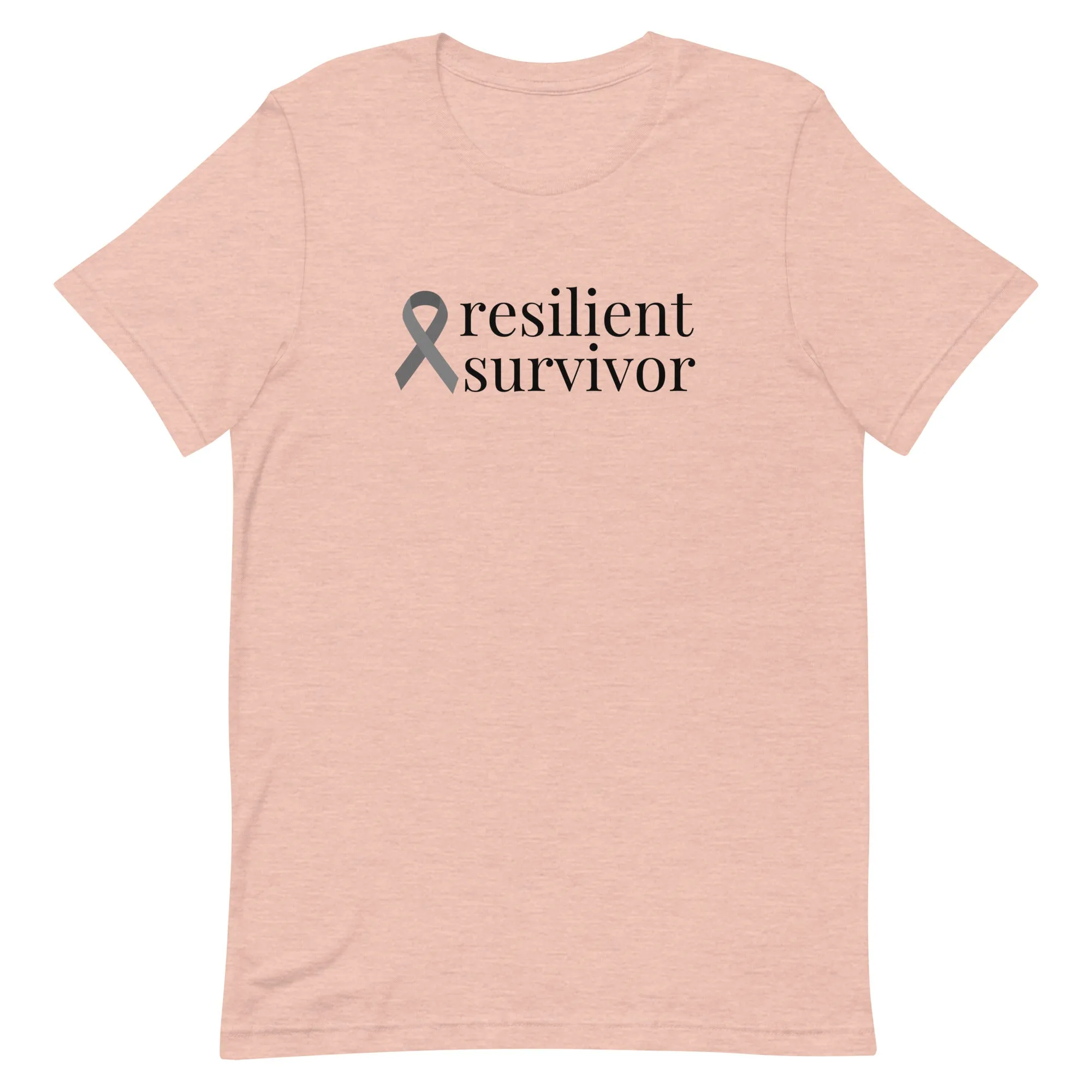 Brain Cancer "resilient survivor" T-Shirt (Several Colors Available)