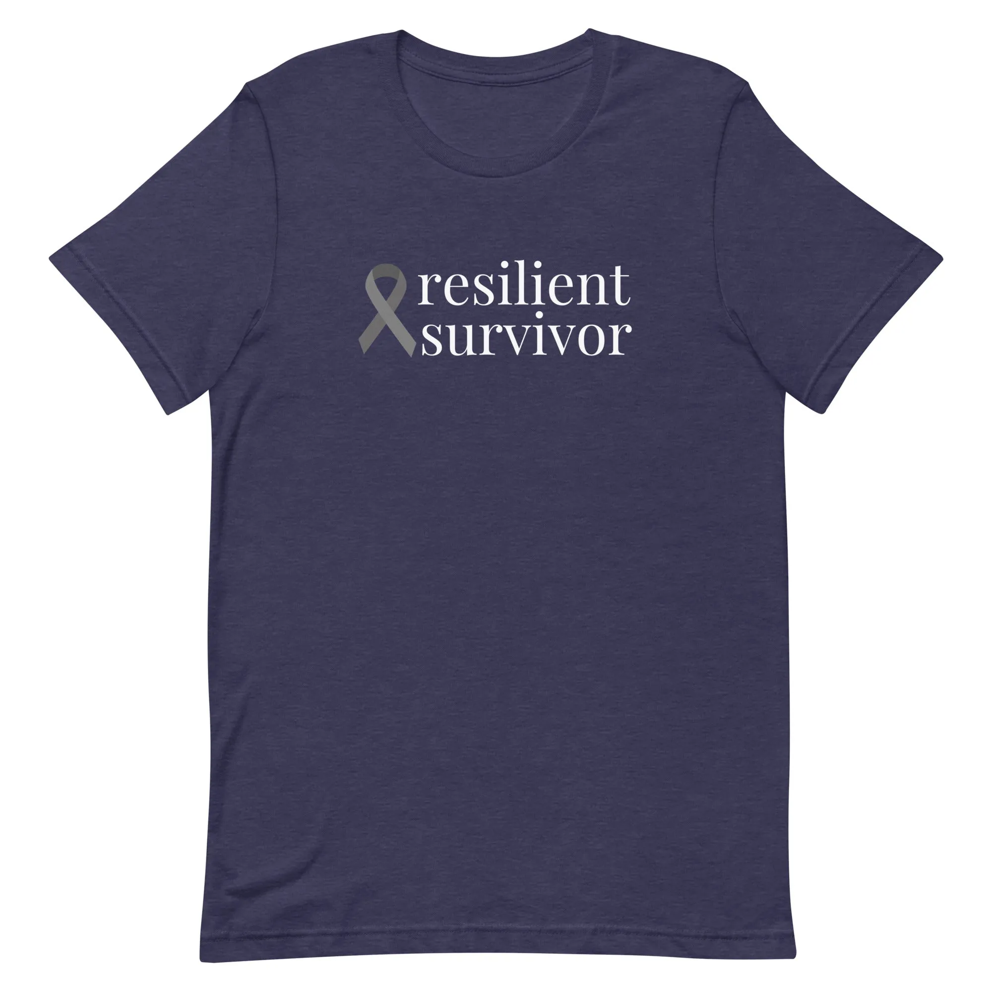 Brain Cancer "resilient survivor" T-Shirt (Several Colors Available)