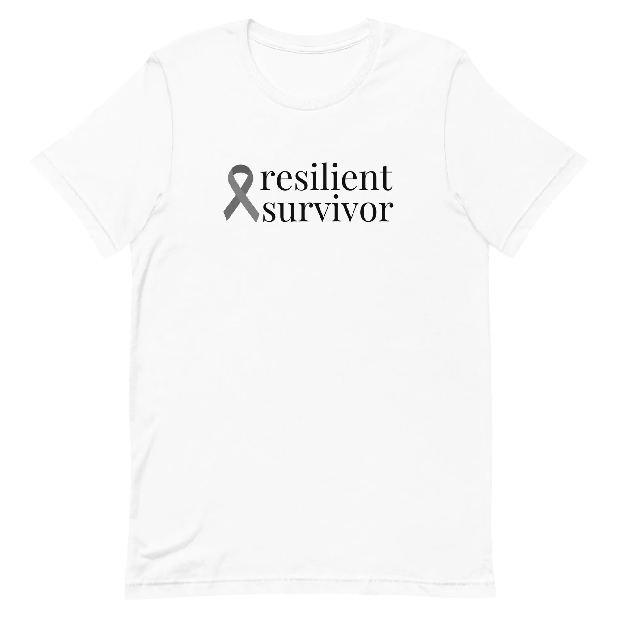 Brain Cancer "resilient survivor" T-Shirt (Several Colors Available)