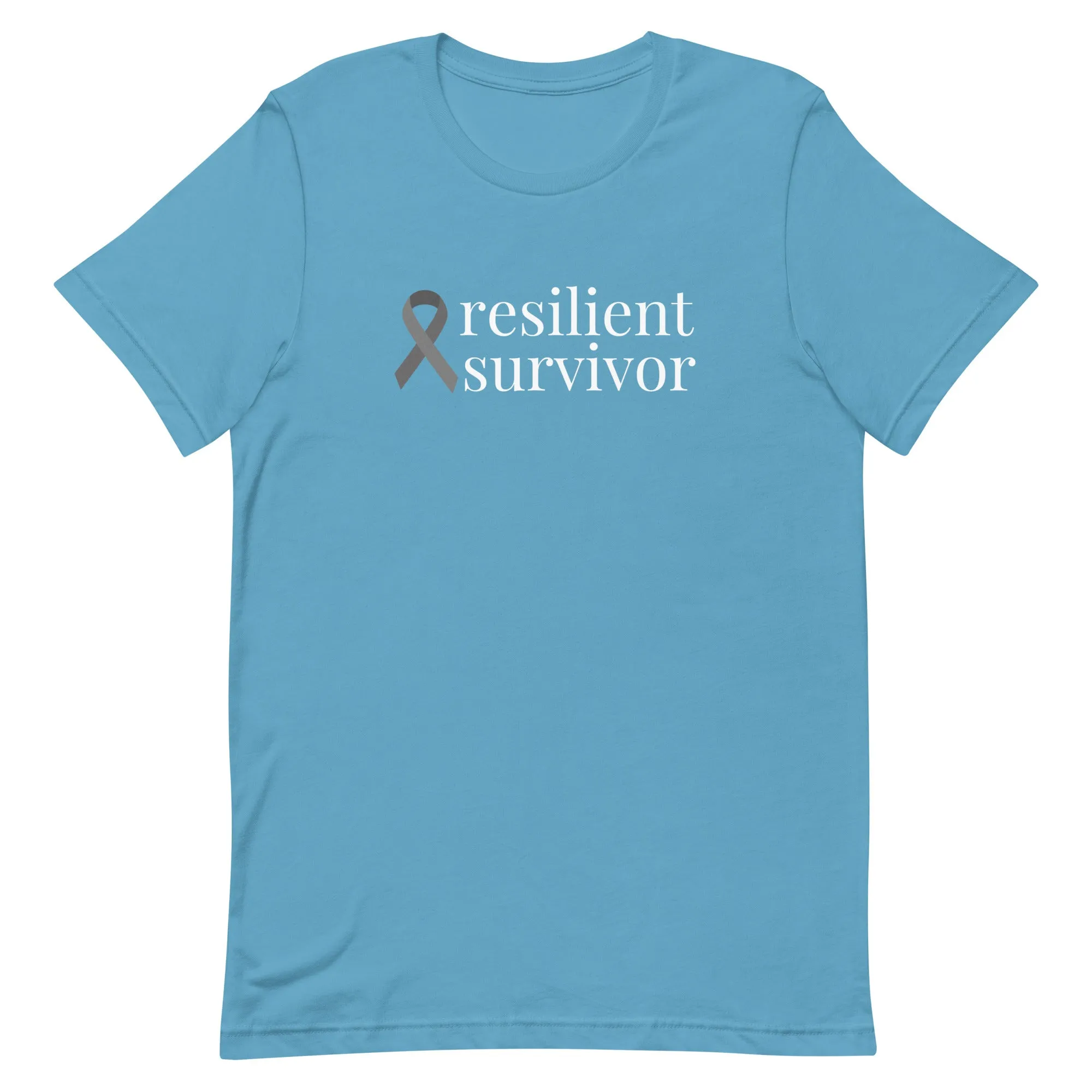 Brain Cancer "resilient survivor" T-Shirt (Several Colors Available)