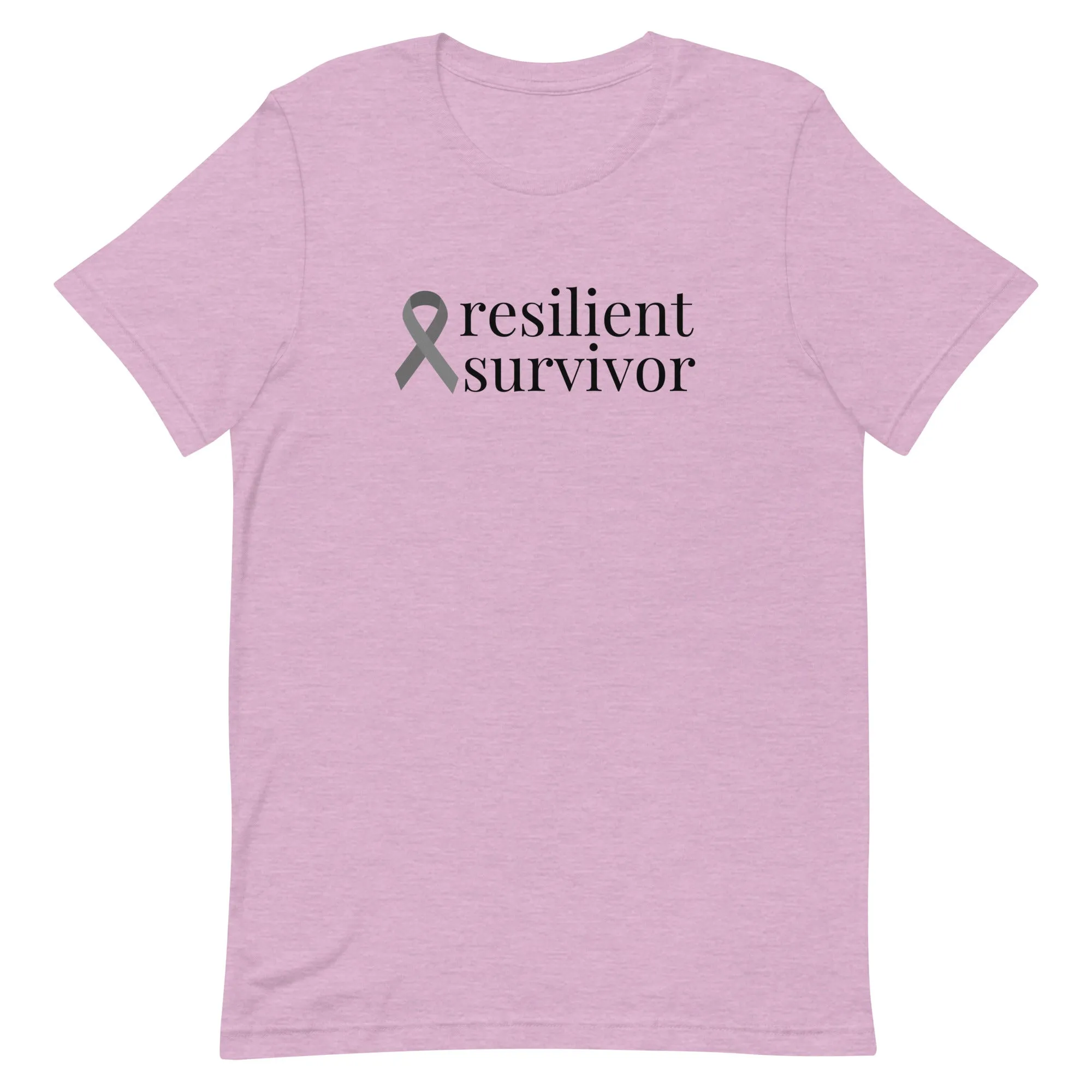 Brain Cancer "resilient survivor" T-Shirt (Several Colors Available)