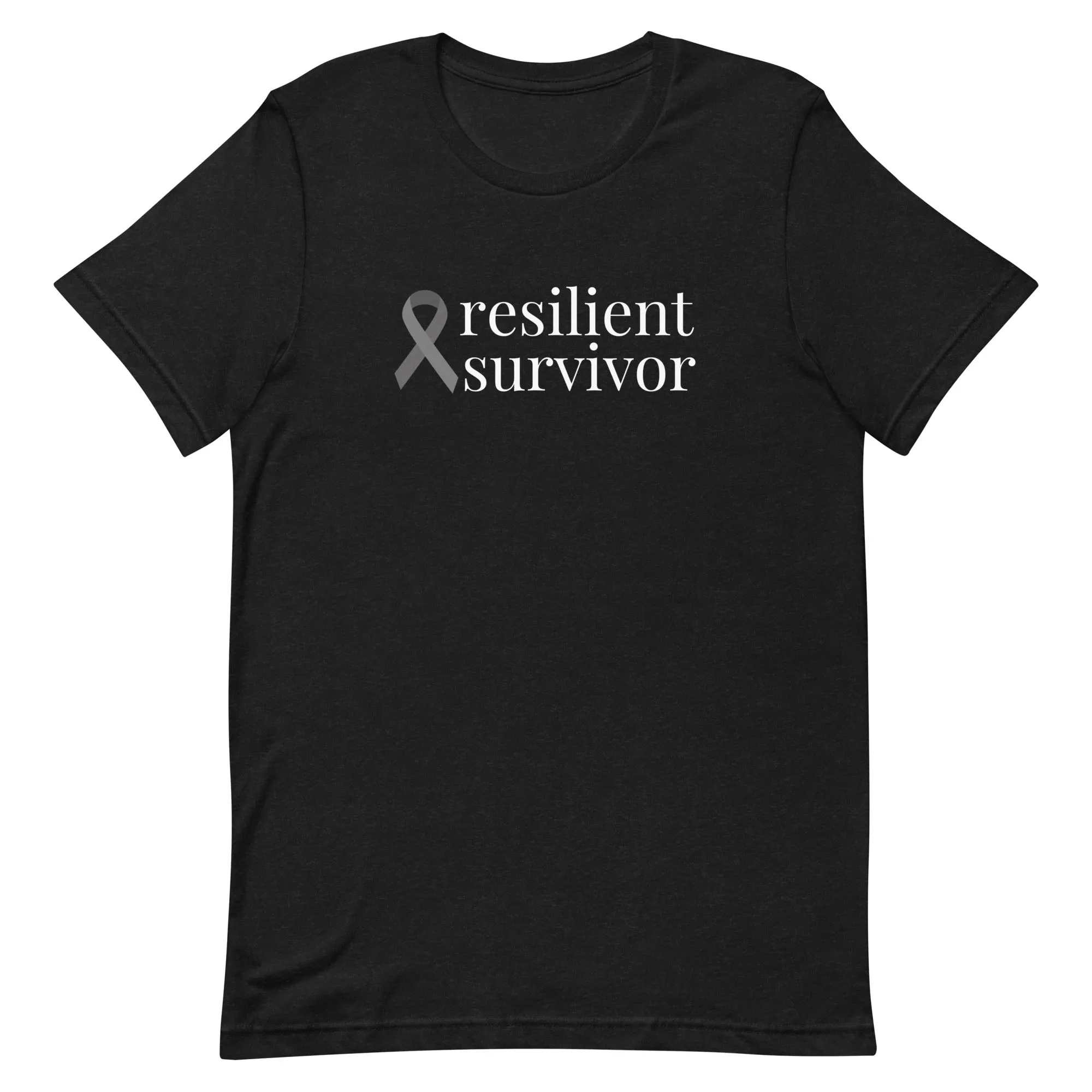 Brain Cancer "resilient survivor" T-Shirt (Several Colors Available)