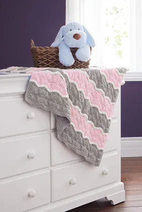 Broken Ripple Blanket - Pink