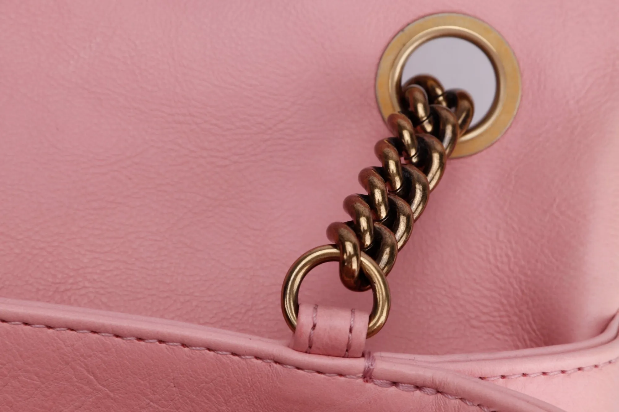 Chanel Quilted Pink Calf Leather Zippy Compartment Shoulder Bag (1875xxxx) width 28cm, Gold Chain, with Card & Dust Cover