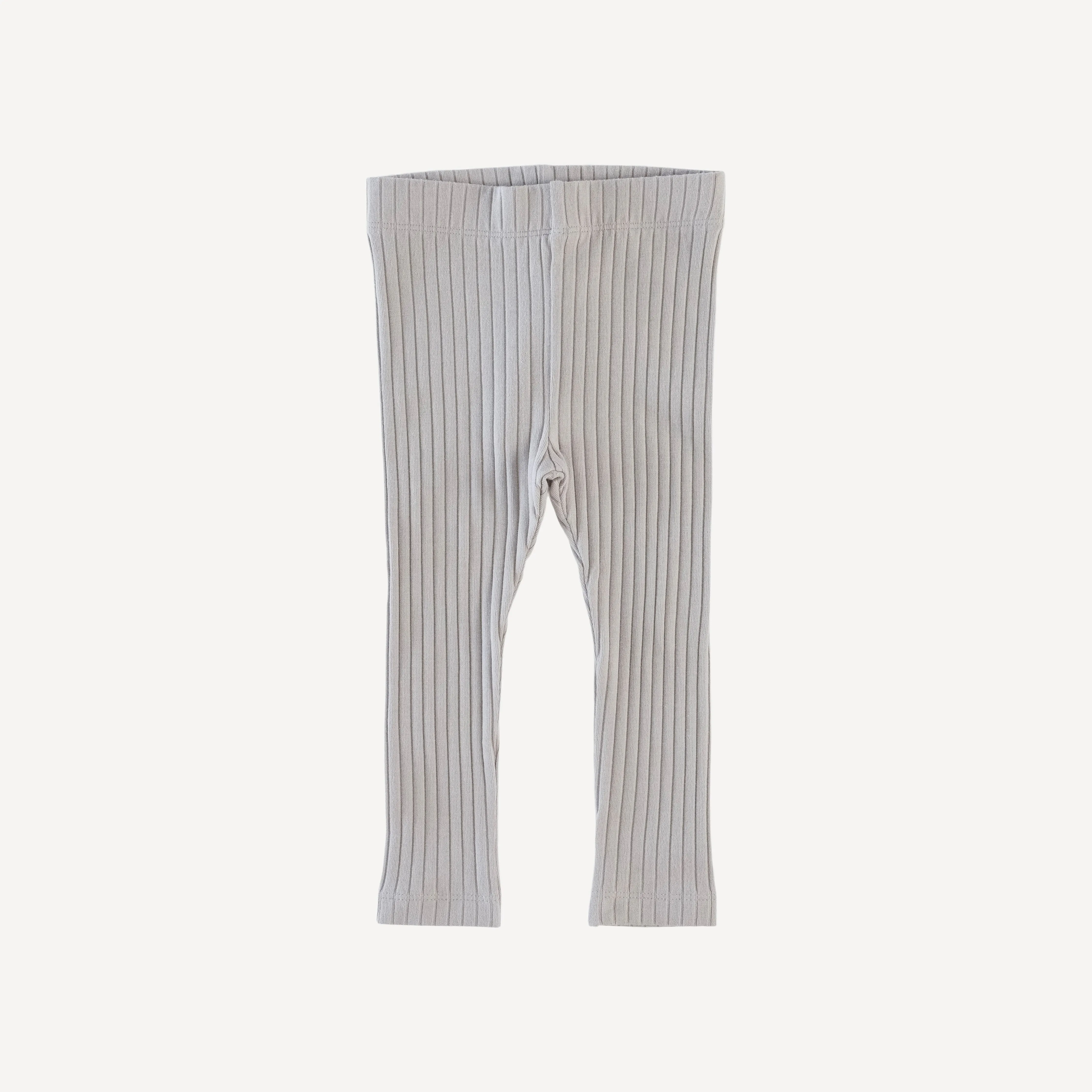 classic skinny legging | dove | organic cotton wide rib