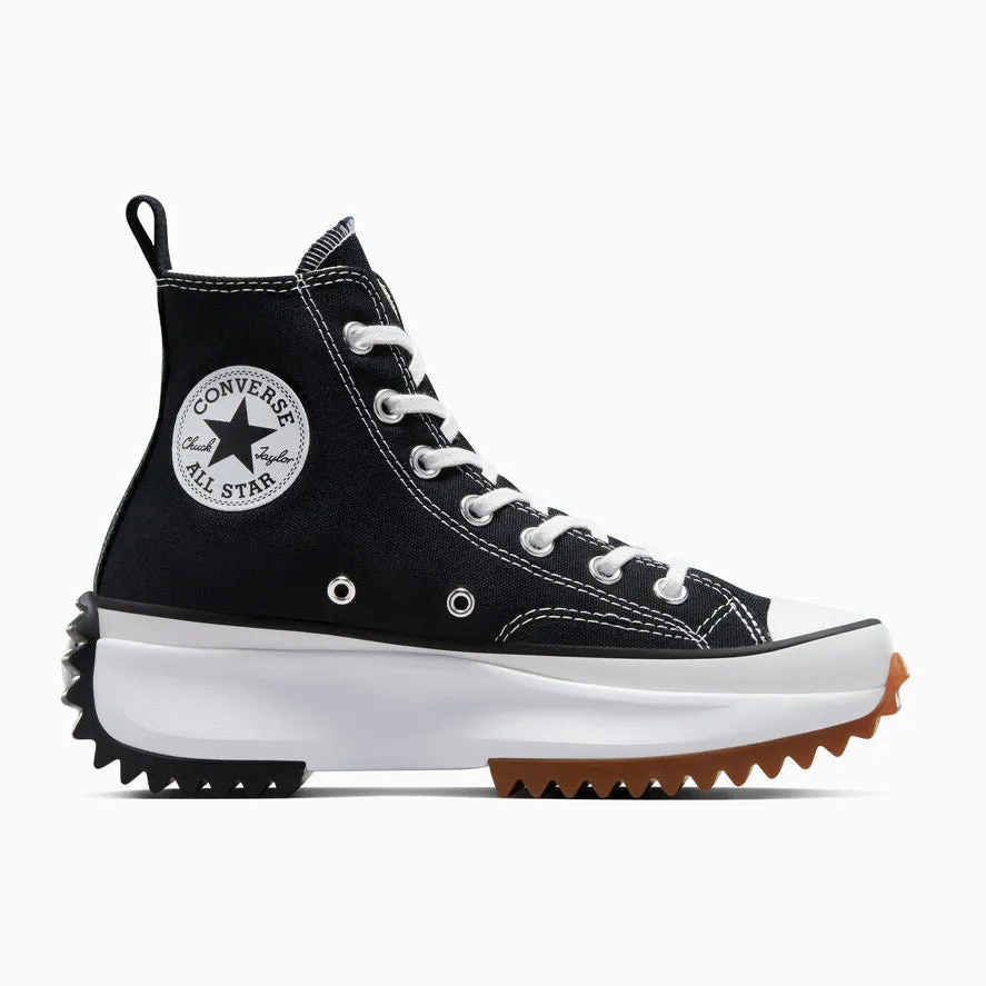 Converse women's sneakers with wedge Run Star Hike Hi 166800C black-white