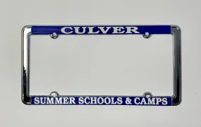 Culver Summer Schools & Camps License Plate Frame