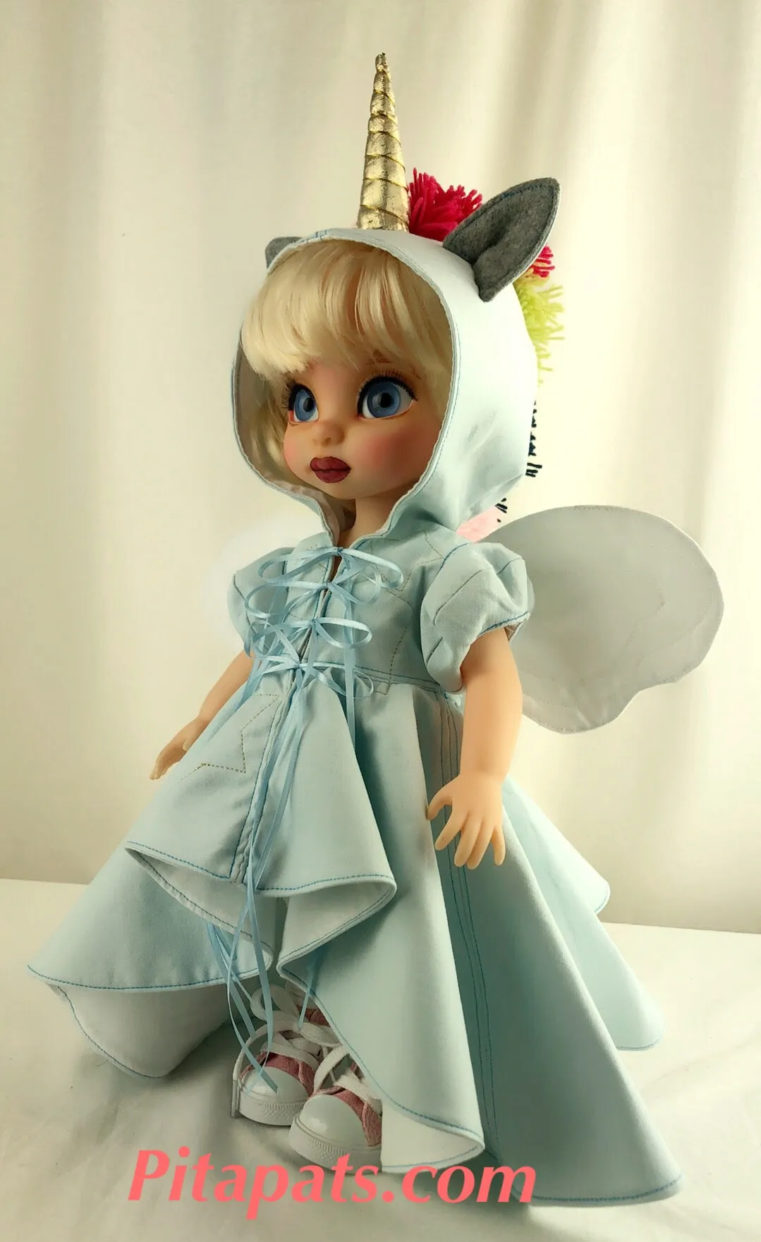 Custom Animator Doll Cinderella - Blue Unicorn fairy