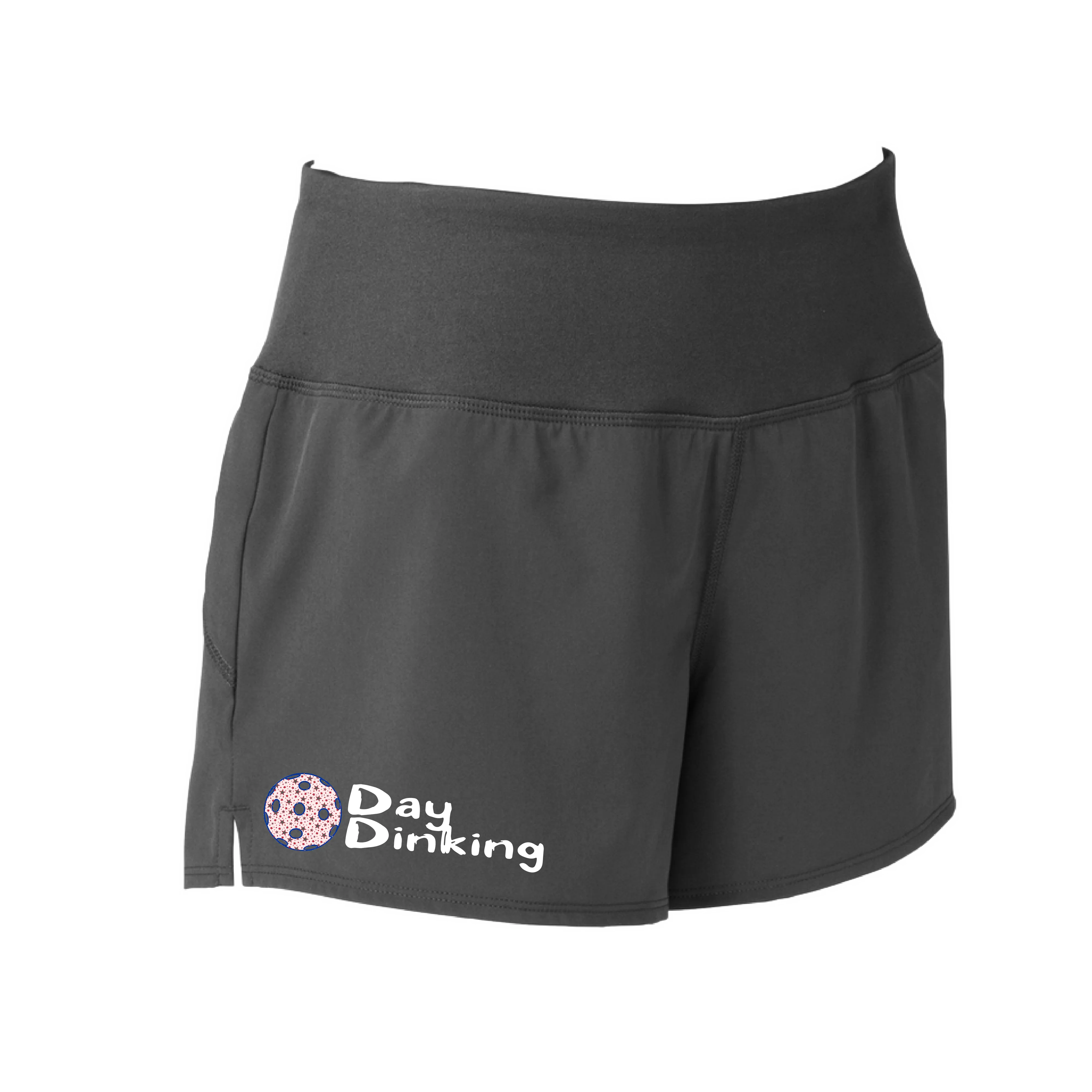 Day Dinking (Pickleball Colors Cyan Green Orange Pink Stars) | Women's Pickleball Shorts