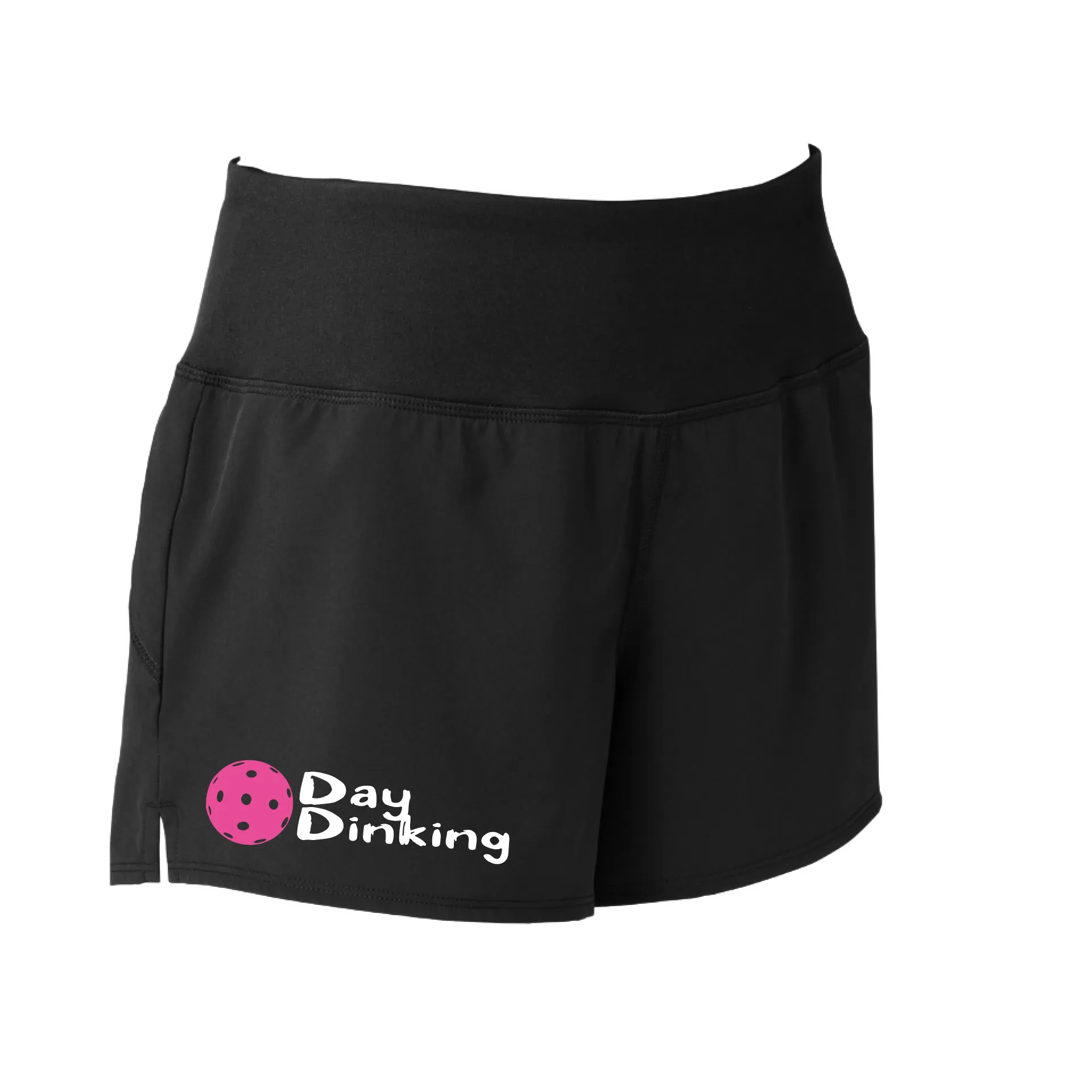 Day Dinking (Pickleball Colors Cyan Green Orange Pink Stars) | Women's Pickleball Shorts