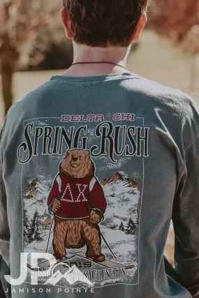 Delta Chi Spring Rush Ski Bear Tee