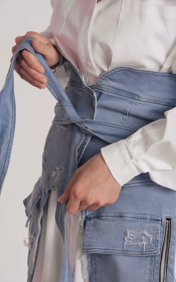 Denim Obi Belt