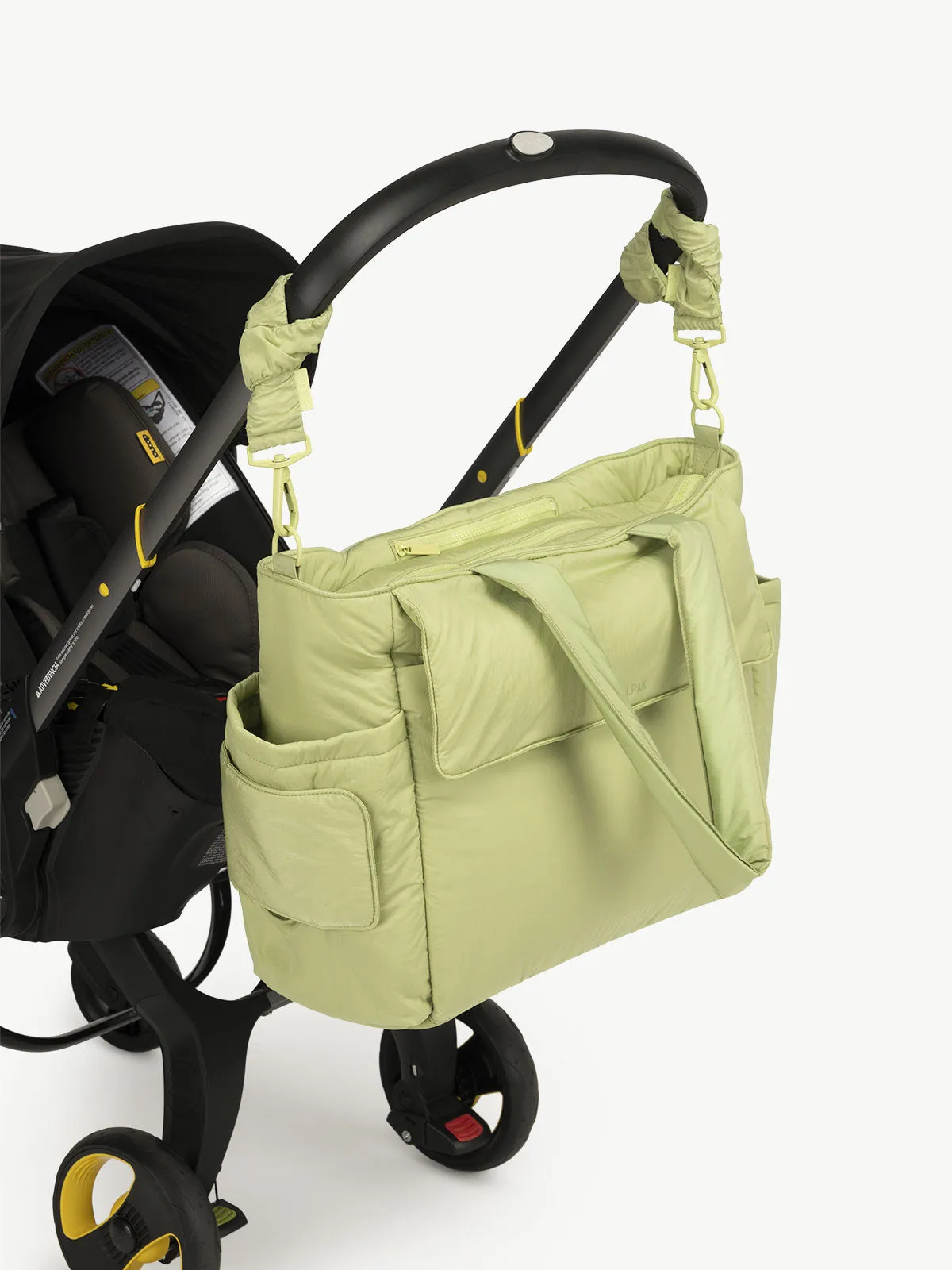 Diaper Tote Bag with Stroller Straps