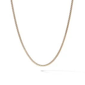 DY Gents Box Chain Necklace in 18K Yellow Gold, 2.7mm