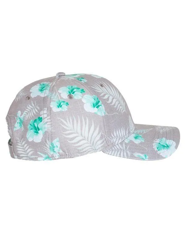 Embroidered Tropical Print Dad Hats