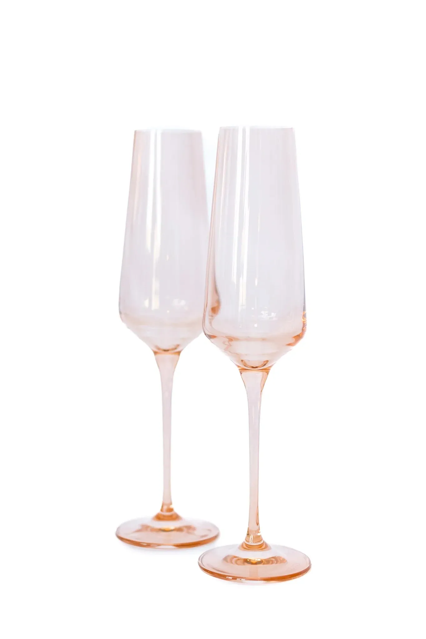 Estelle Colored Glass Champagne Flute Set/2