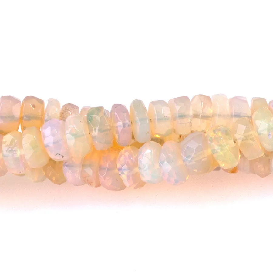 Ethiopian Opal 3-5mm Rondelle A Grade - 15-16 Inch