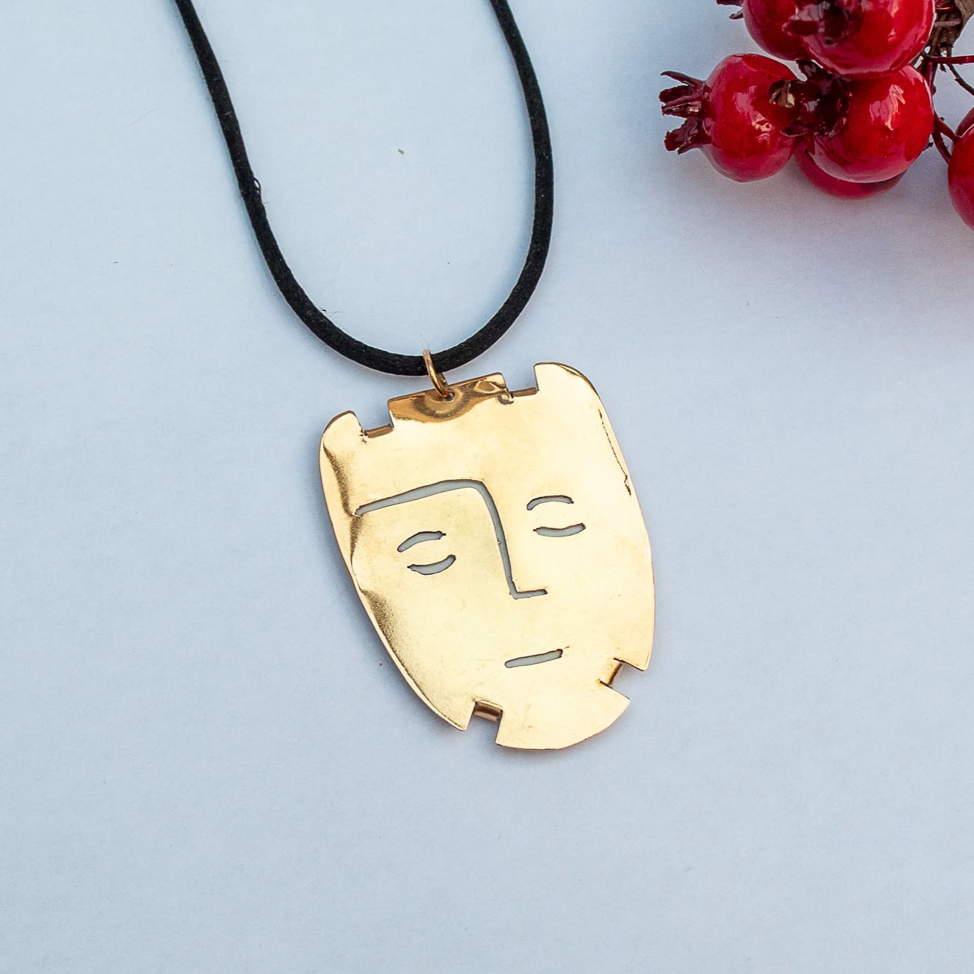 Face Long Necklace