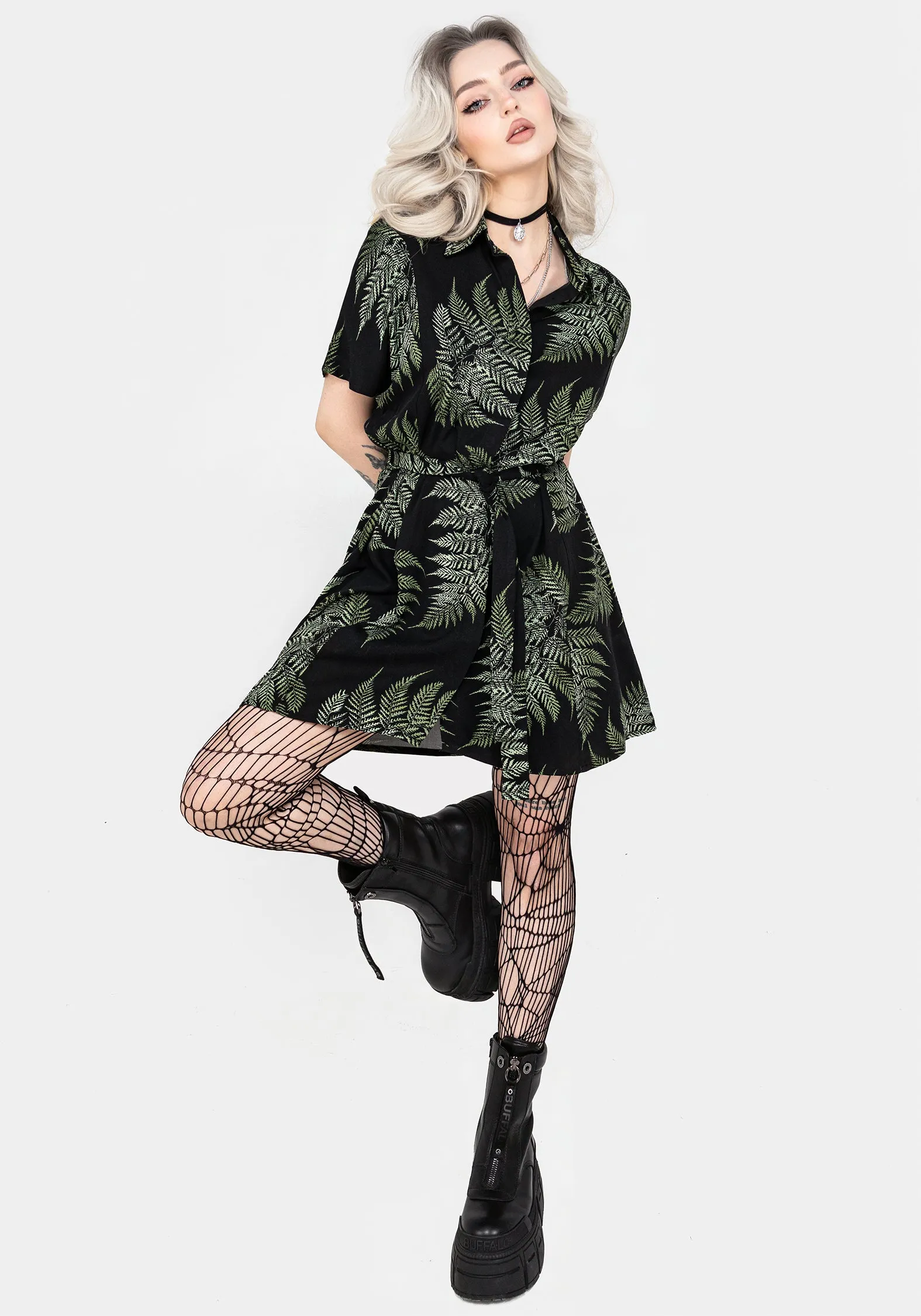 Fern Mini Shirt Dress