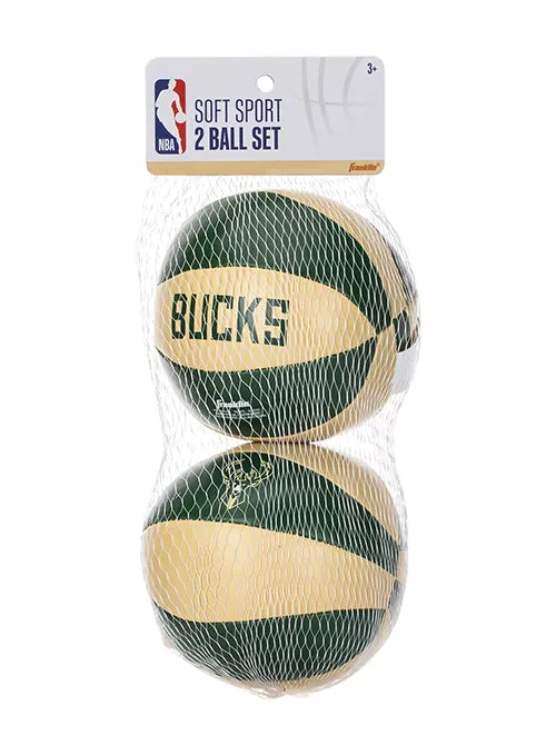 Franklin Milwaukee Bucks 2-Piece Soft Basketball Set