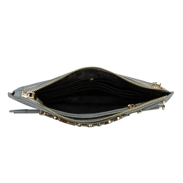 Grey Apollo 2 Clutch Purse