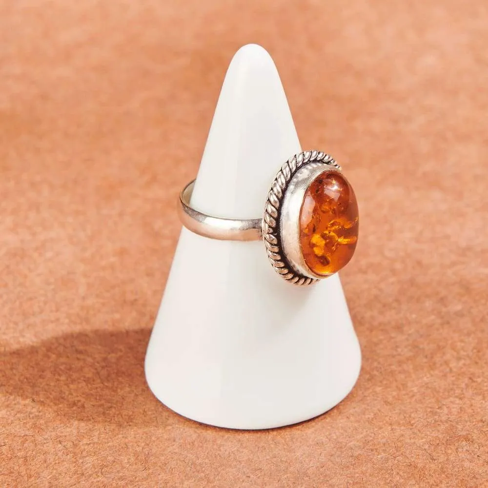 Handmade Baltic Amber Ring