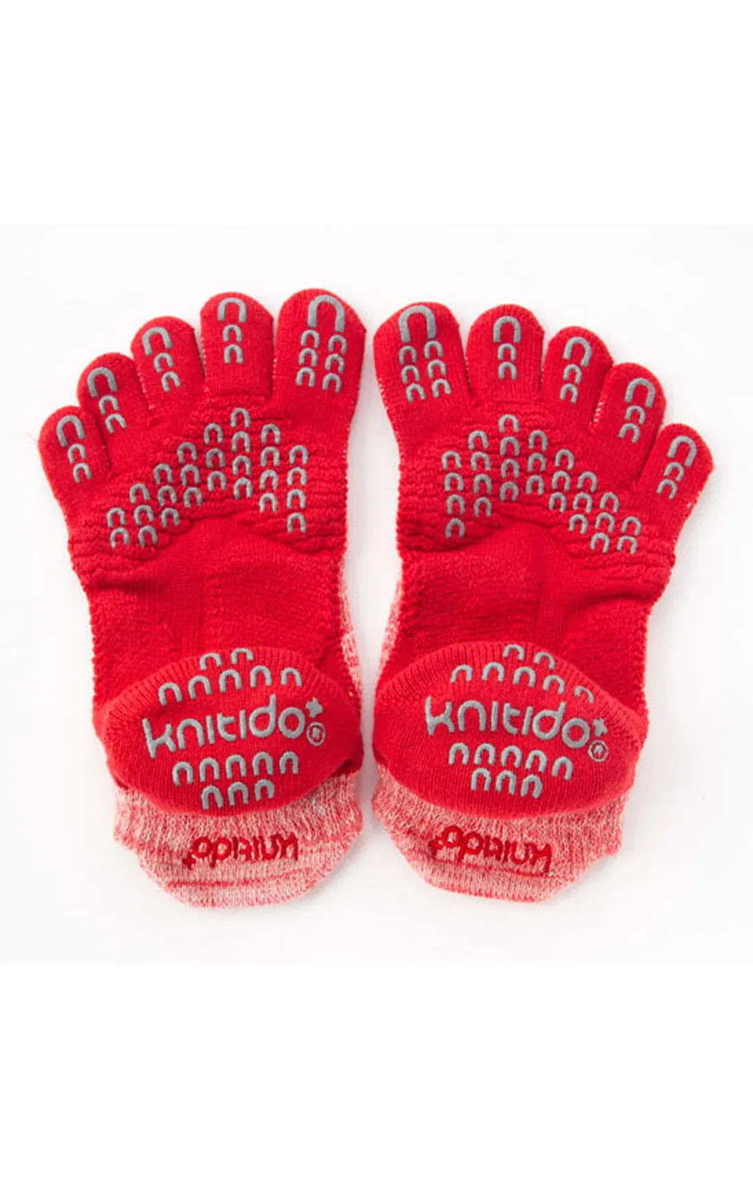 Heather Footie Grip Toe Socks With *Power Pads*