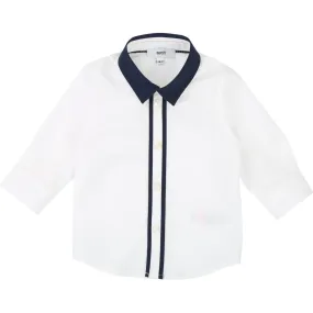 Hugo Boss Toddler Long Sleeve White Dress Shirt J05689