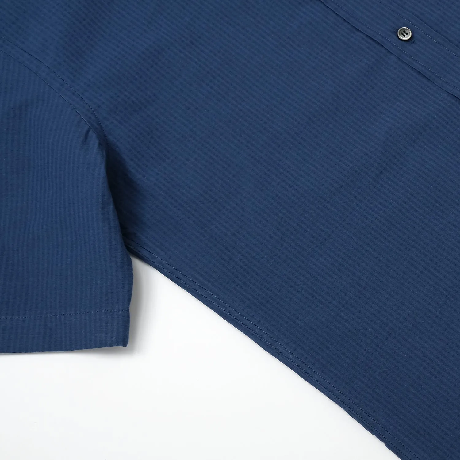 Indigo Seersucker S/S Shirt