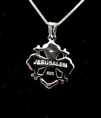 Jerusalem Cross Pendant With Swarovski Colored Gemstones 1#