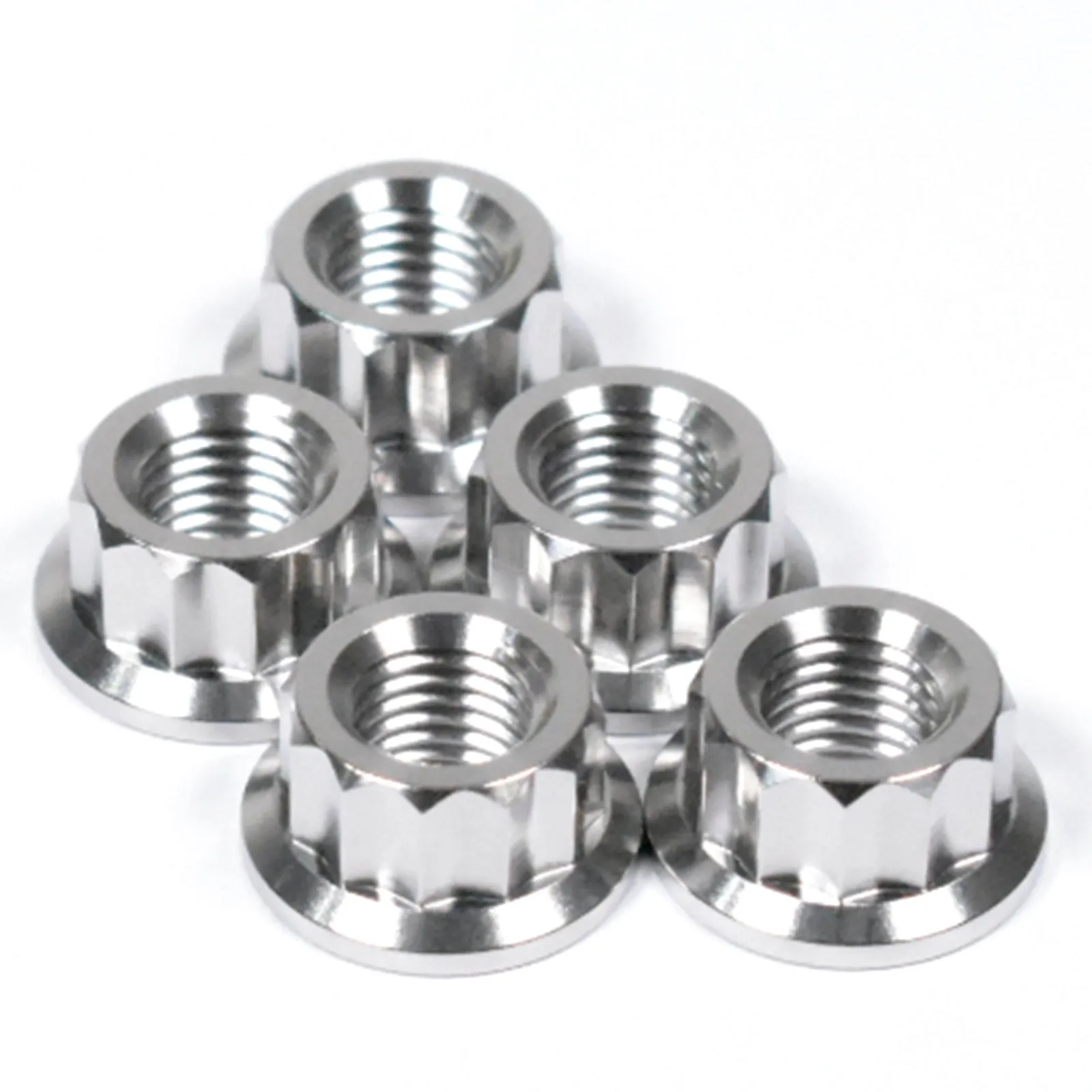 Kawasaki ZZR1400 Titanium 12 Point Sprocket Nuts, 2006-2019