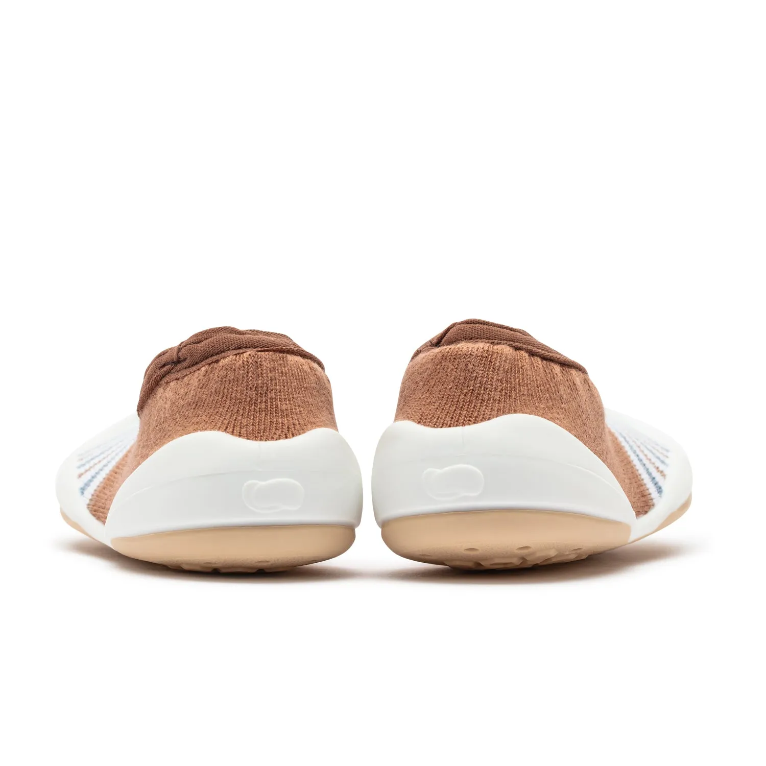 Komuello Baby Shoes - Flat-Brown Stripe