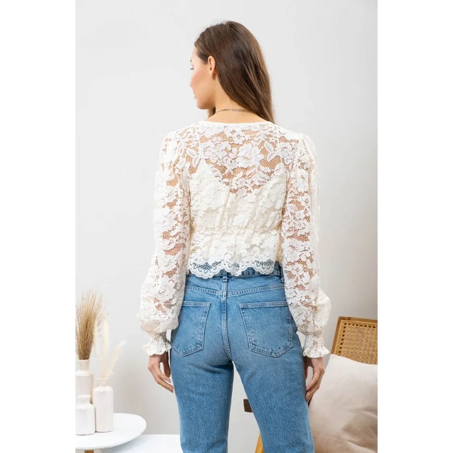 Lace Cropped Top