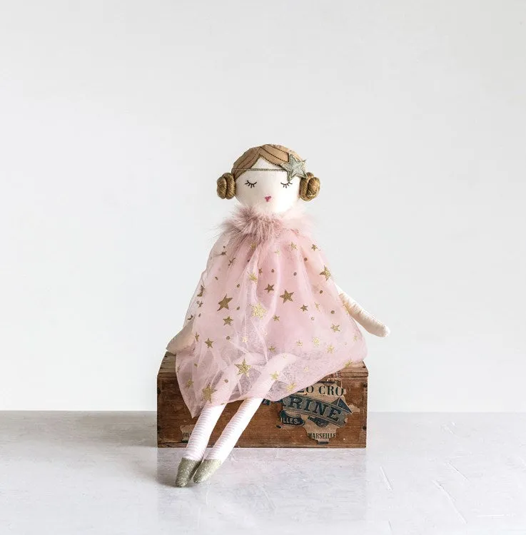 Little Ones Cotton Doll with Star Dress