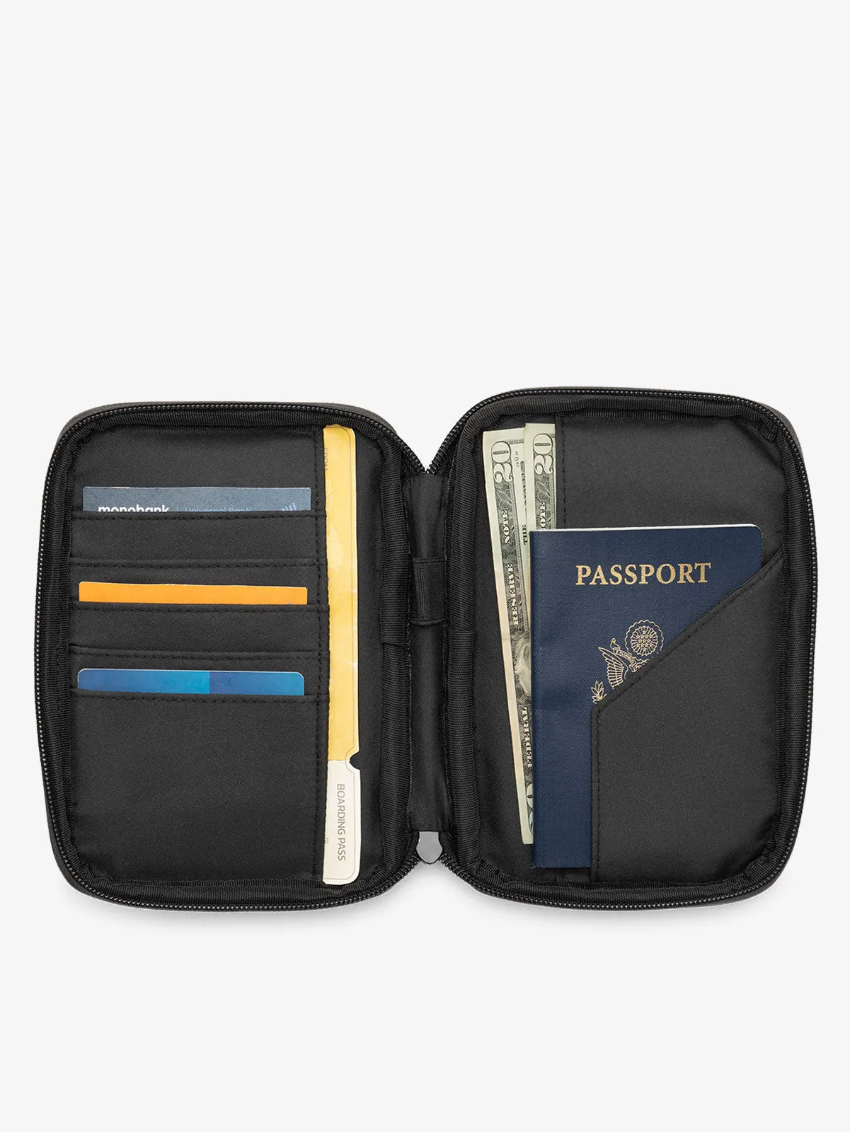 Luka Zippered Passport Wallet