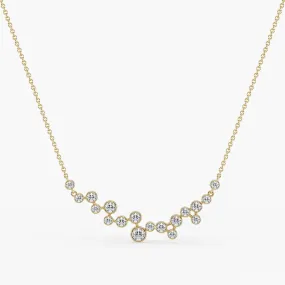 Luna Raindrop Necklace 18K Yellow Gold