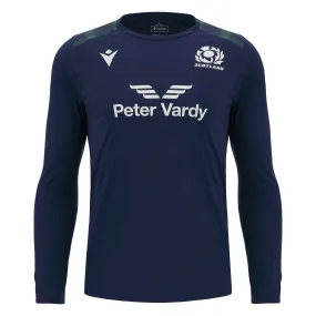 Macron Men's Scotland Rugby Long Sleeve Training Shirt 23/24