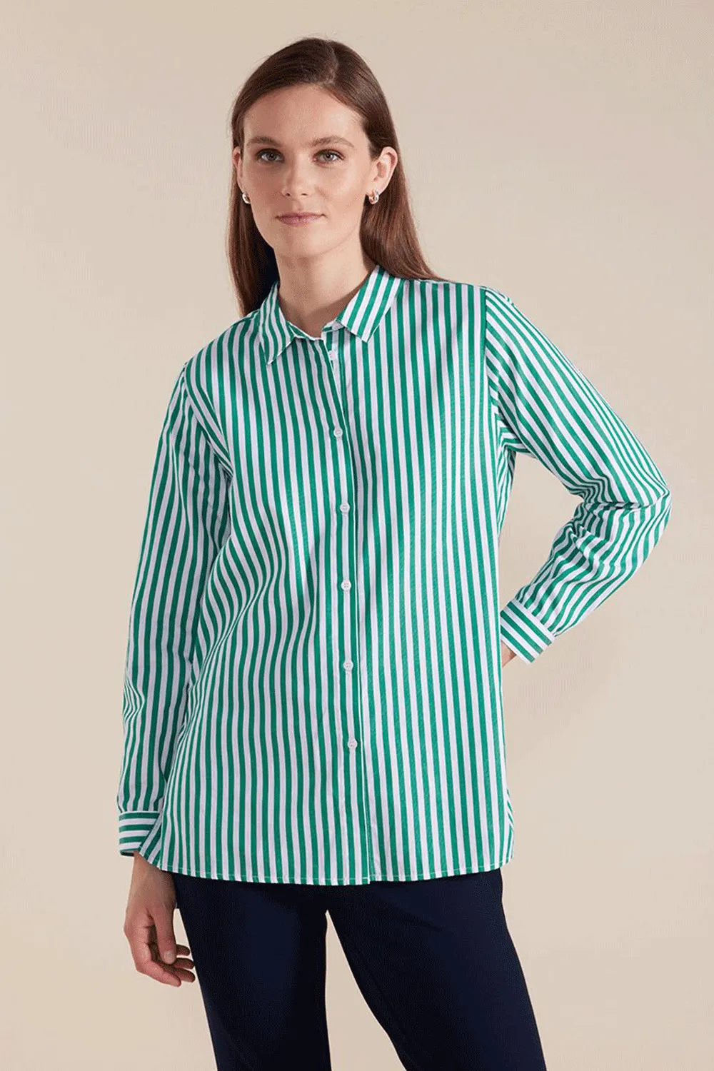 Marco Polo - YTMW44638 L/S Essential Stripe Shirt