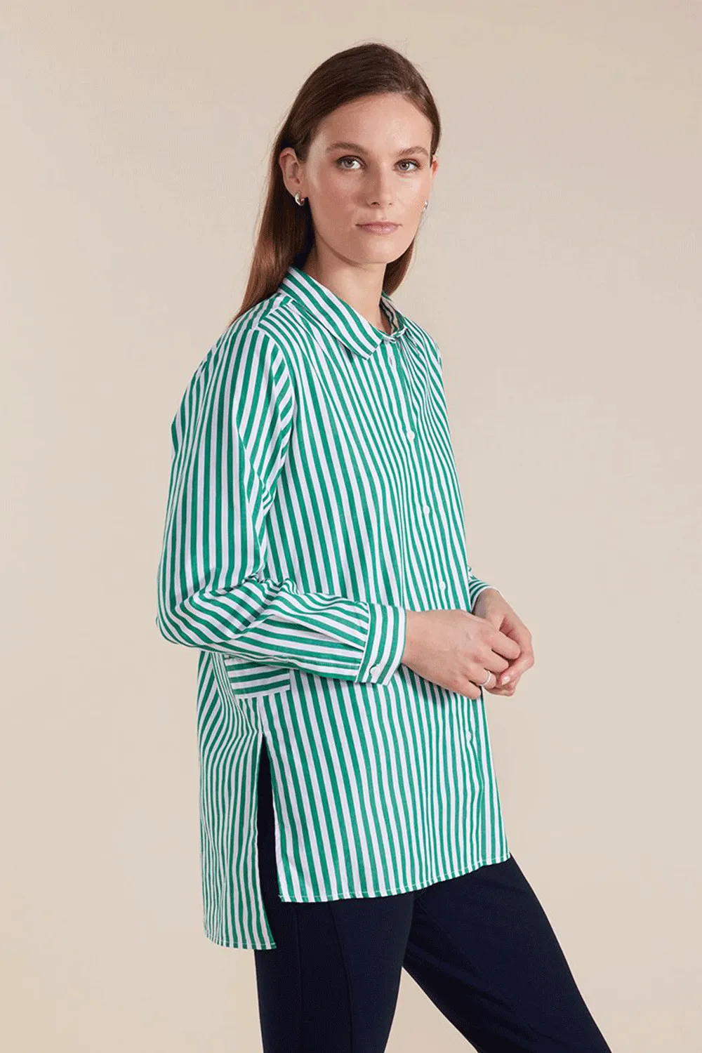 Marco Polo - YTMW44638 L/S Essential Stripe Shirt