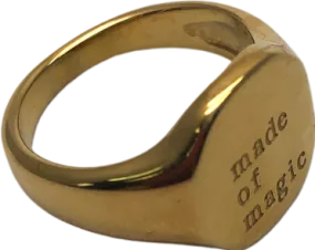 Metallic Made Of Magic Engraved Ring