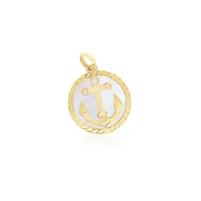 Mother of Pearl Anchor Charm